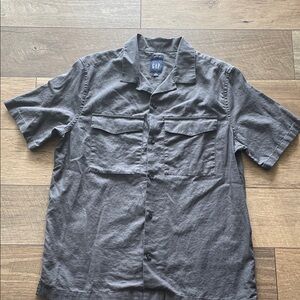 GAP Charcoal Button-Up Shirt